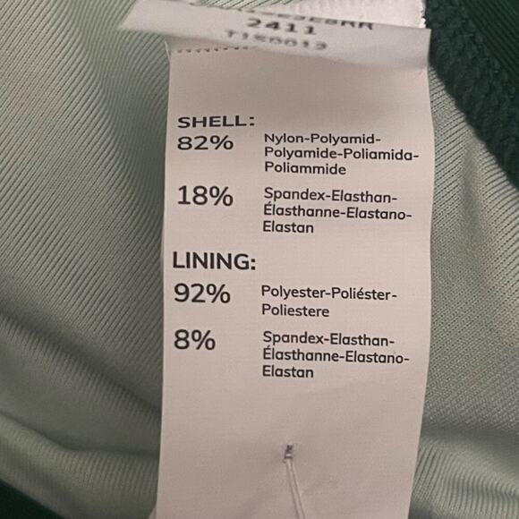 Cupshe Womens Green One-Piece Swimsuit M Crisscross Cutout High-Waist NWT Cheeky - Picture 6 of 7